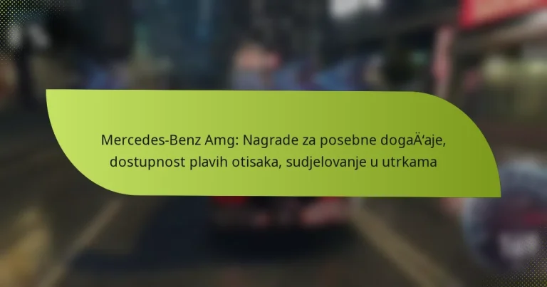 Mercedes-Benz Amg: Nagrade za posebne događaje, dostupnost plavih otisaka, sudjelovanje u utrkama